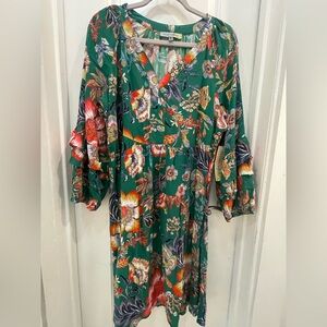 Floral Green Dress